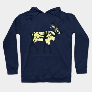 Full moon deer Hoodie